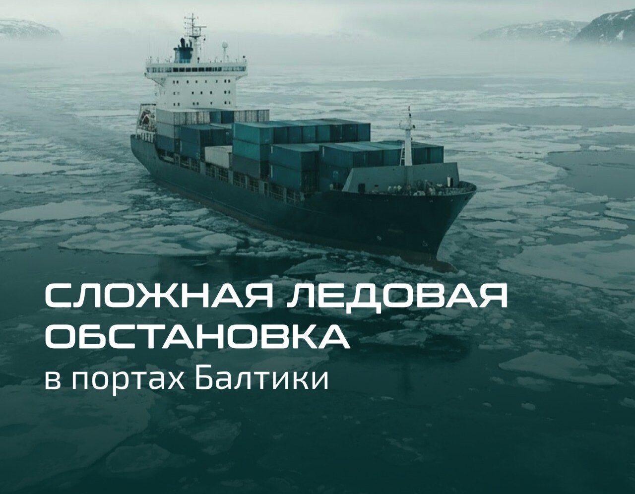 Сложная ледовая обстановка в портах Балтики